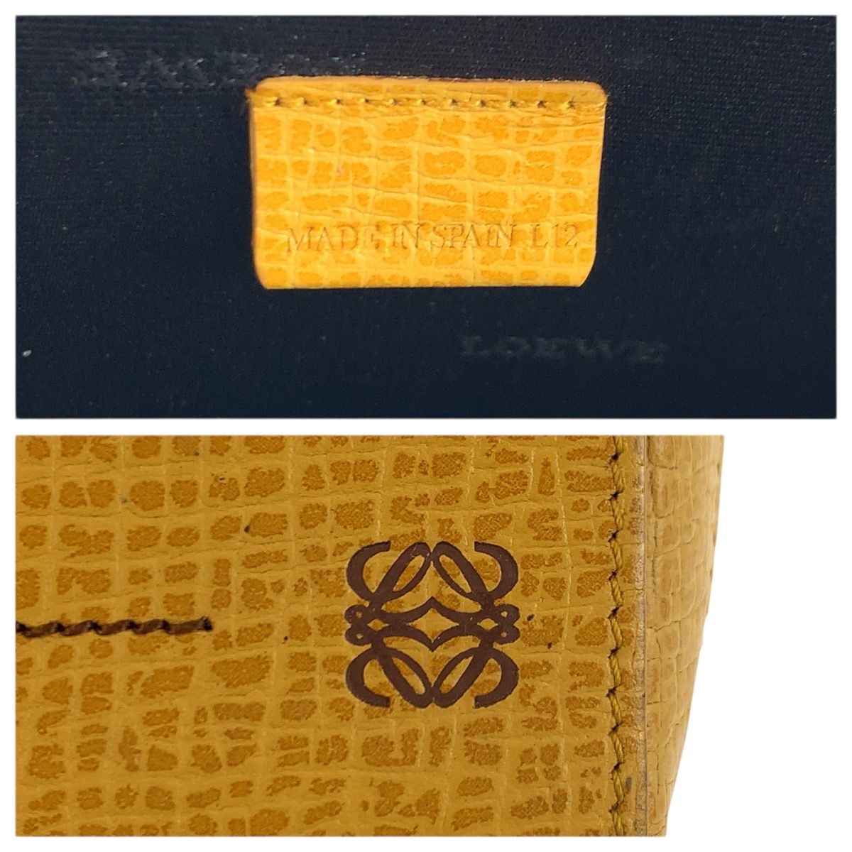 Loewe Anagram Leather Pouch