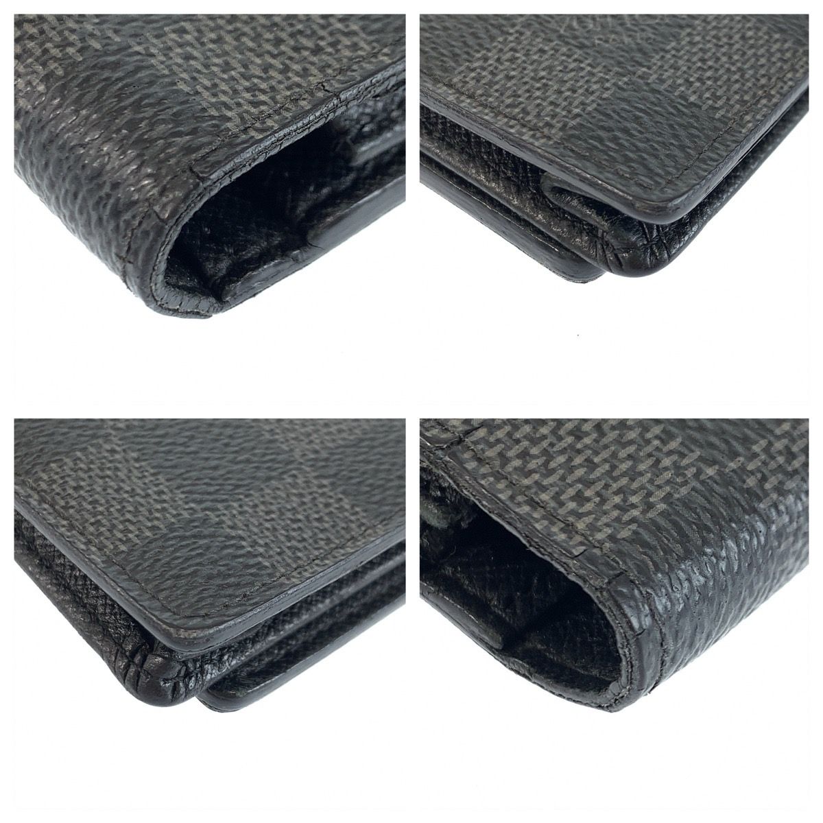Louis Vuitton Porte Feuille Brazza Damier Graphite Long Wallet