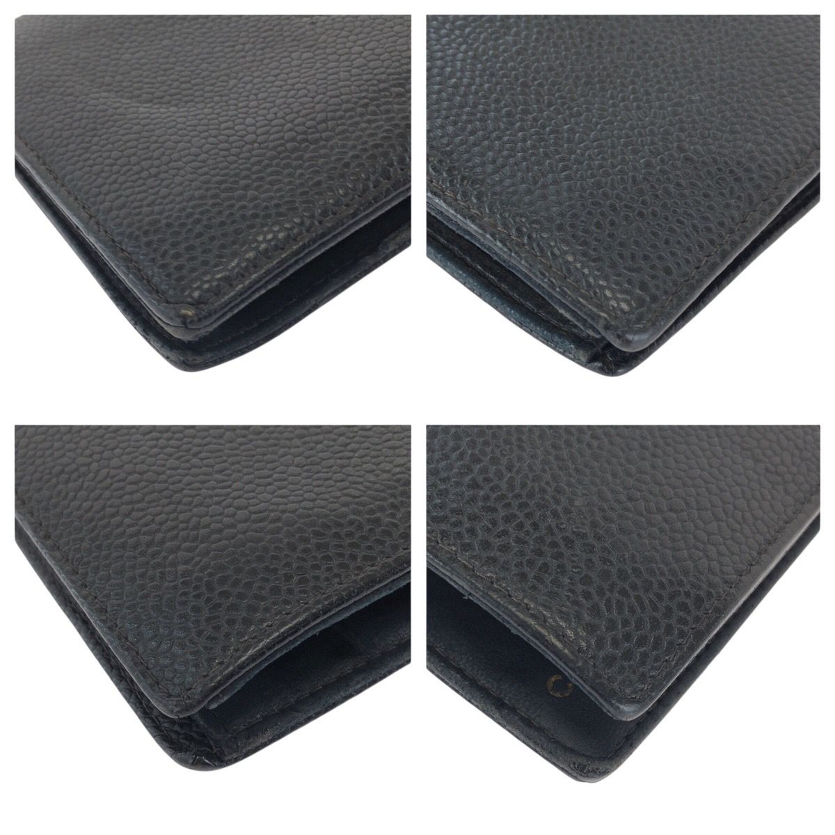 Chanel Caviar Leather Long Wallet