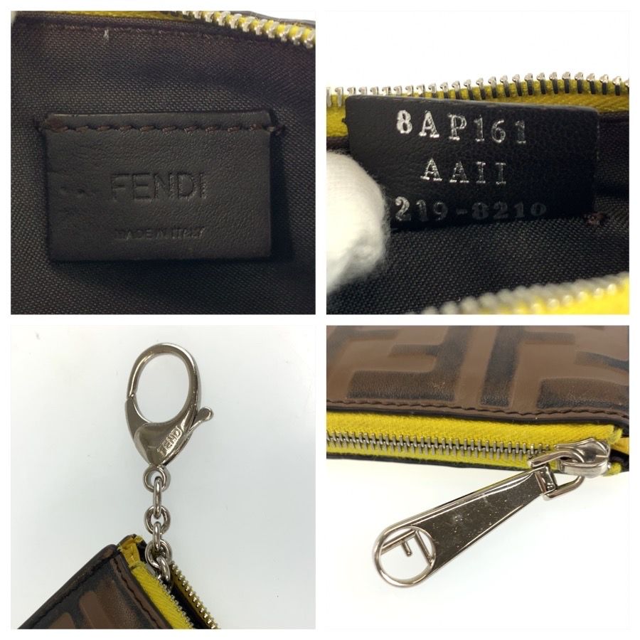 Fendi Zucca Leather Card Case