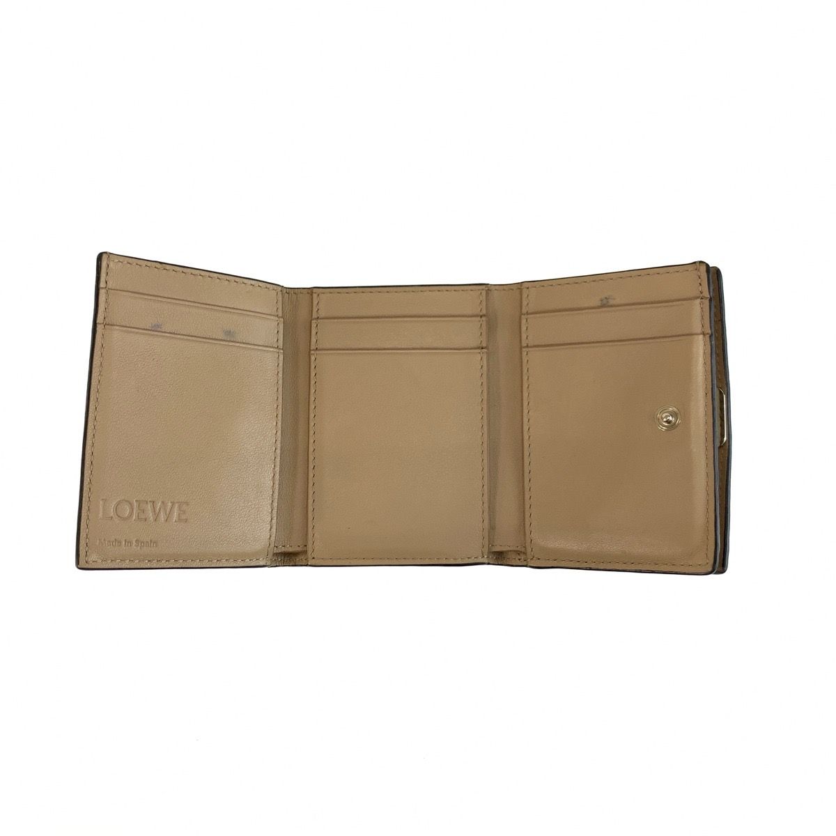 Loewe Anagram Leather Trifold Wallet