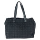 Chanel New Travel Line Coco Mark Nylon Leather Tote Bag