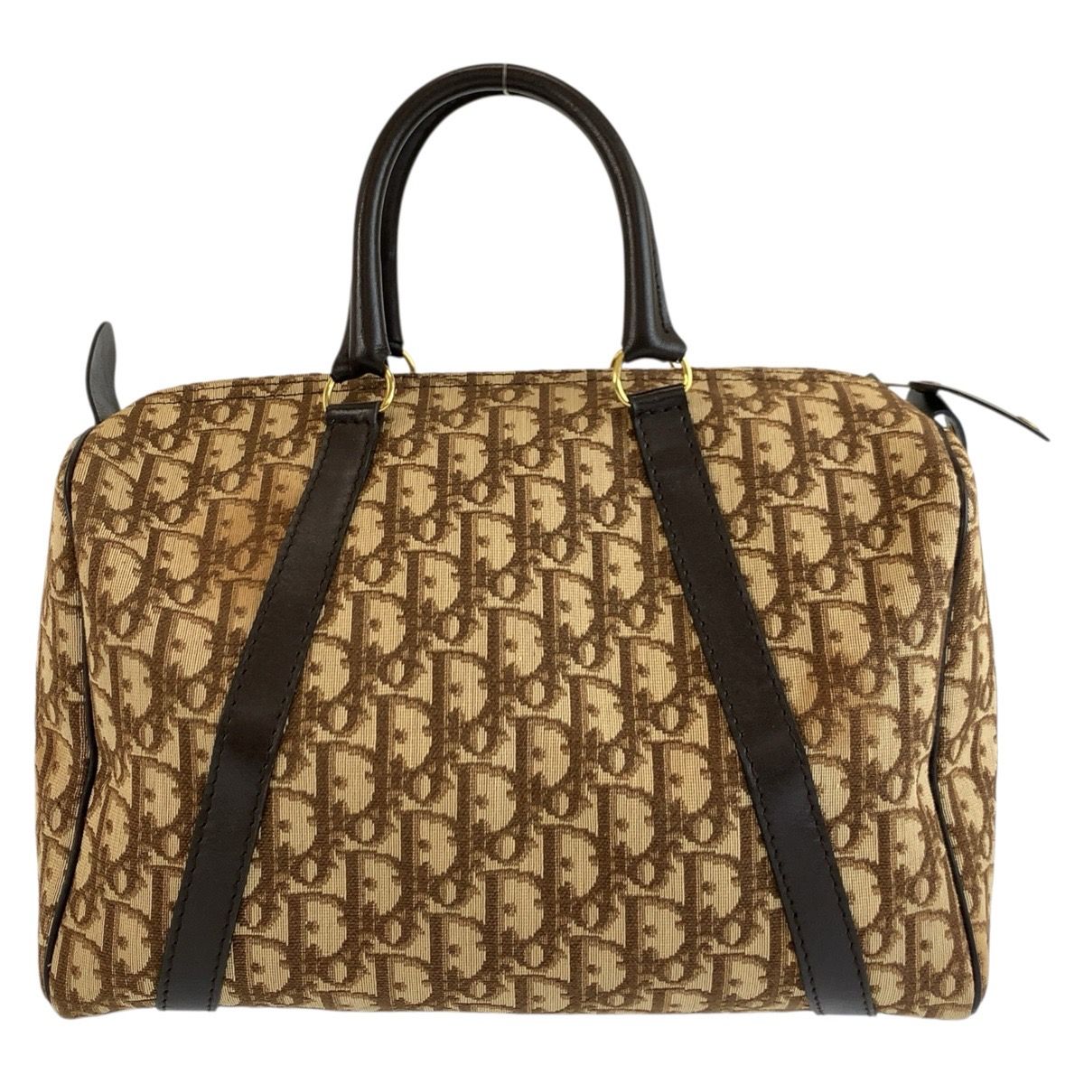 Christian Dior Trotter Canvas Boston Bag