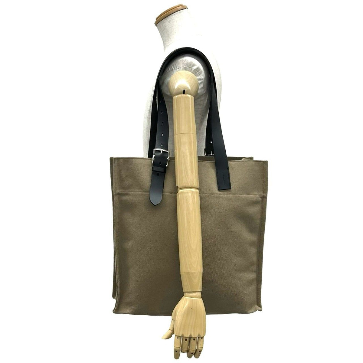 Hermes Etriviere Toile Goeland Vache Hunter Tote Bag