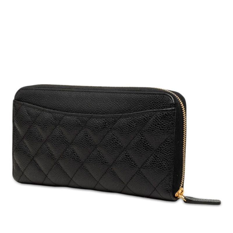 Chanel Caviar Skin Long Wallet