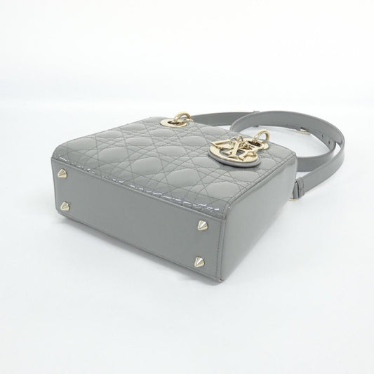 Christian Dior Lady Dior Patent Leather Handbag