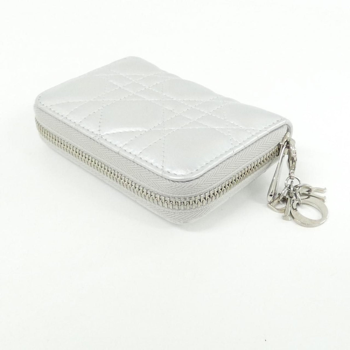 Christian Dior Lady Dior Voyageur Lambskin Coin Case