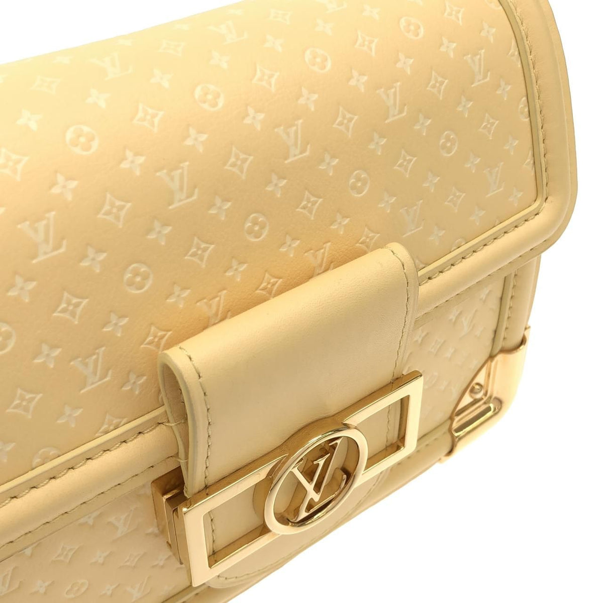 Louis Vuitton Nanogram Dauphine MINI Calf Shoulder Bag