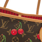 Louis Vuitton Monogram Cherry Neverfull Tote Limited