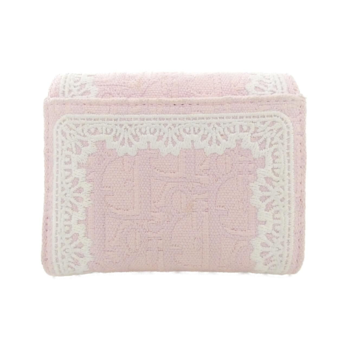 Christian Dior Dior Oblique Lotus Wallet Canvas Wallet