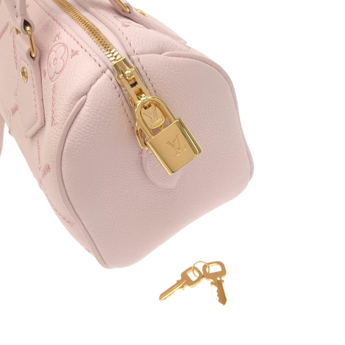 Louis Vuitton Monogram Empreinte Speedy Bandouliere Boston Bag