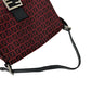 Fendi Mamma Baguette Canvas Leather Shoulder Bag