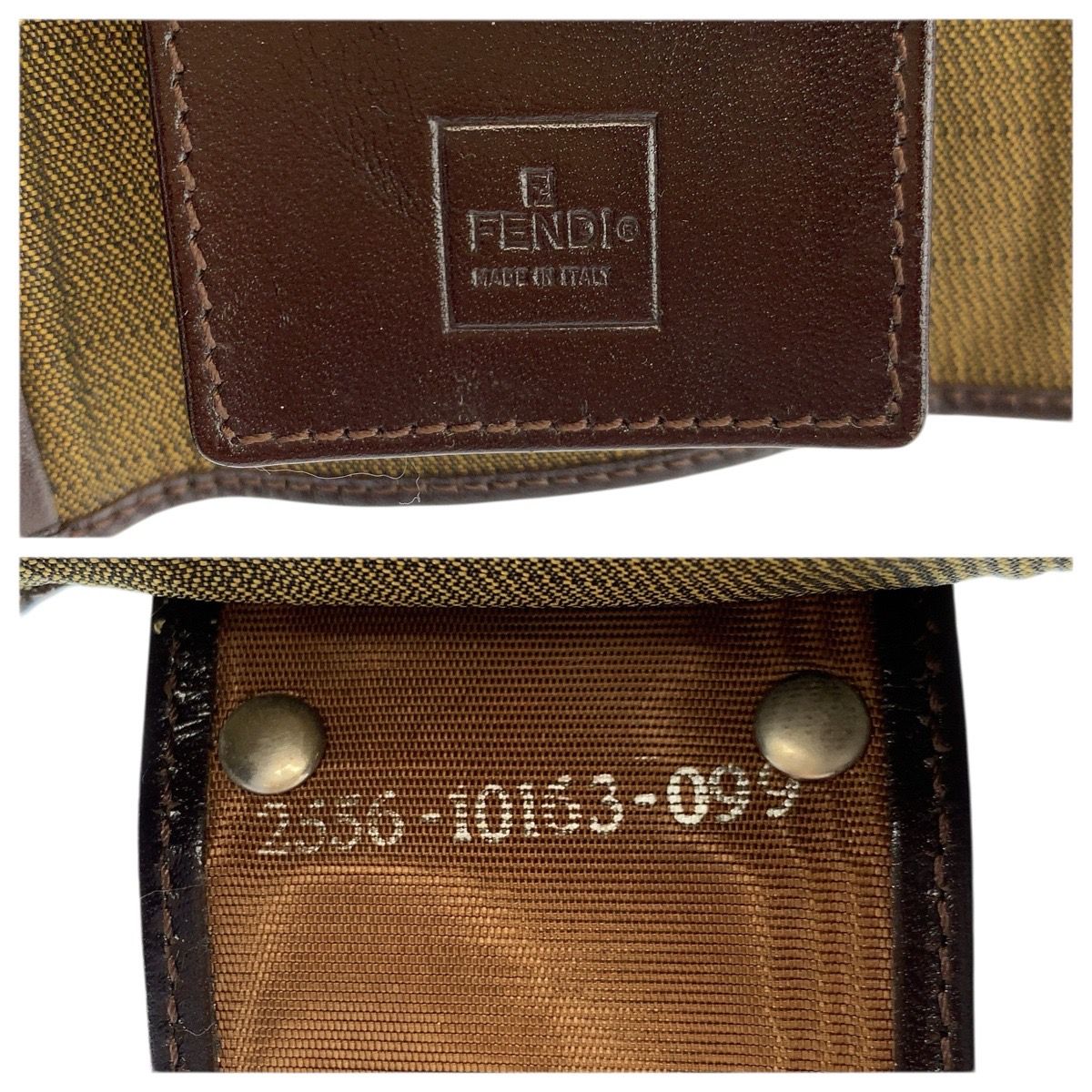 Fendi Zucca Canvas Leather Key Case