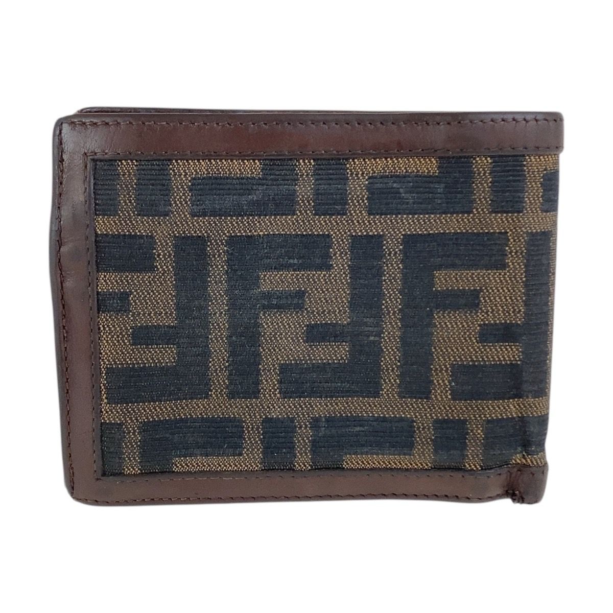 Fendi Zucca Leather Canvas Wallet