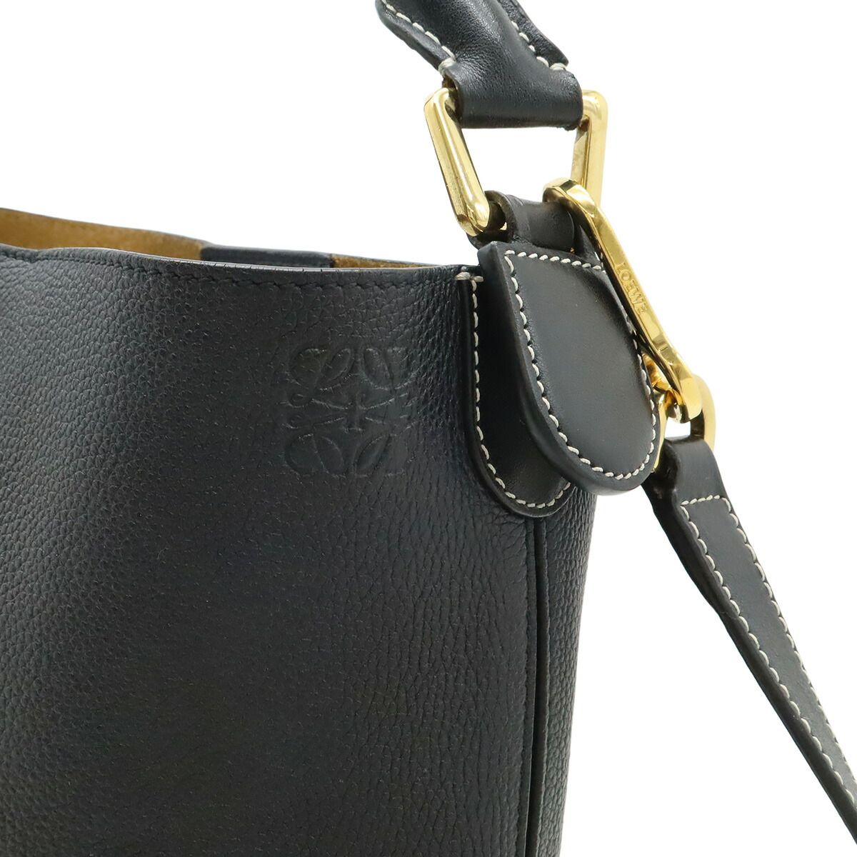 Loewe Anagram T Bucket Leather 2way Bag