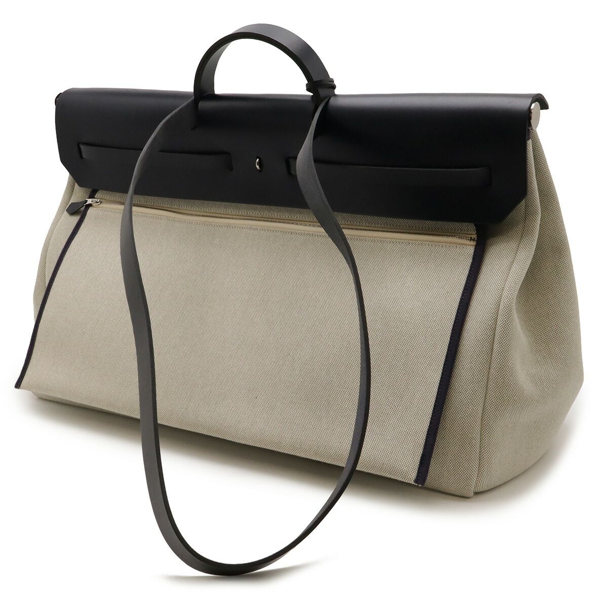 Herm s Herbag Zip50 Retourne Toile H Plume 2way Bag