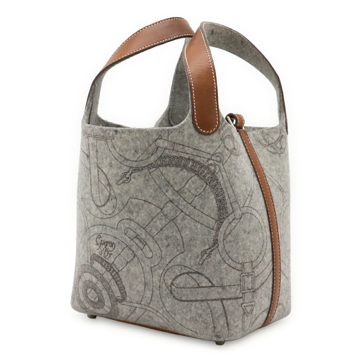 Hermes Picotin PM Felt Veau Swift Handbag