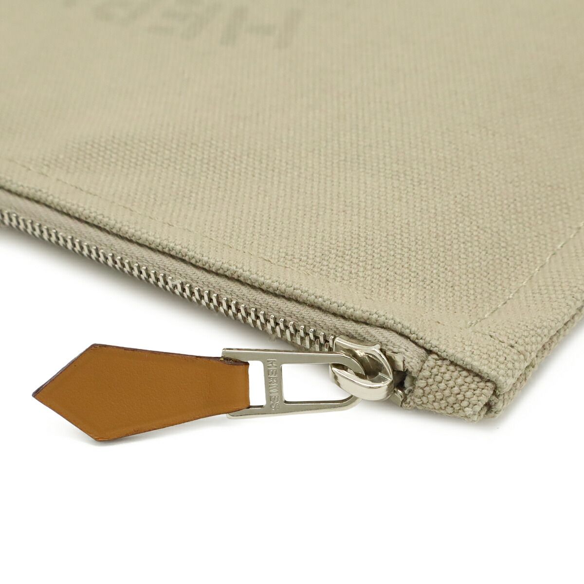 Hermes New Yachting PM Canvas Leather Pouch