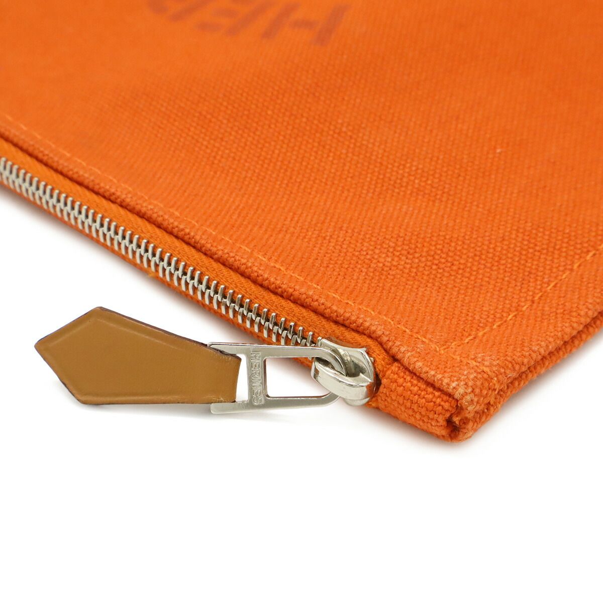 Hermes New Yachting PM Canvas Leather Pouch