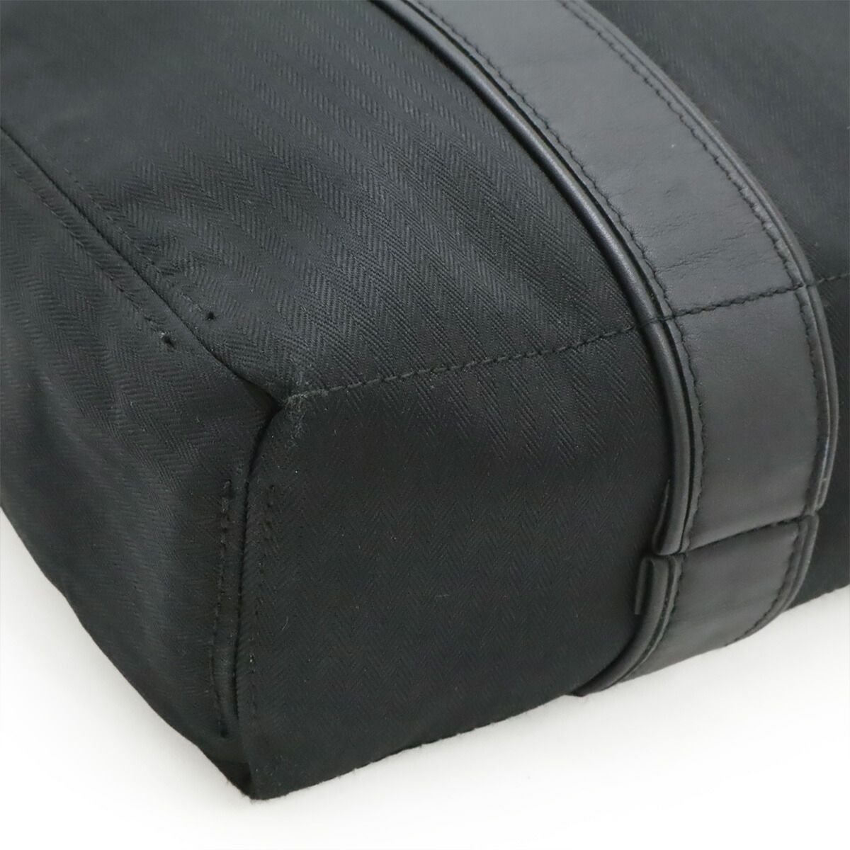 Hermes Acapulco MM Canvas Leather Tote Bag