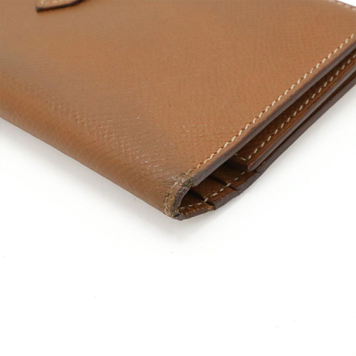 Hermes Bearn 2 Plis tri fold wallet leather