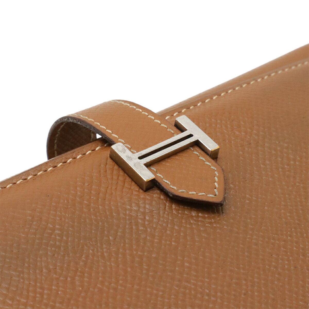 Hermes Bearn 2 Plis tri fold wallet leather