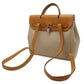 Hermes Herbag PM Toile GM Leather 2way Bag