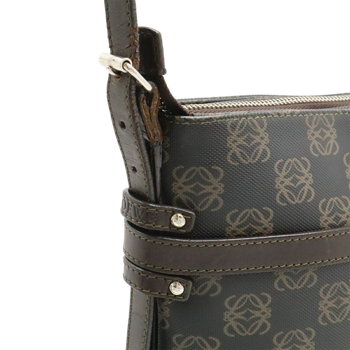 Loewe Repeat Anagram Coated Canvas Shoulder Bag