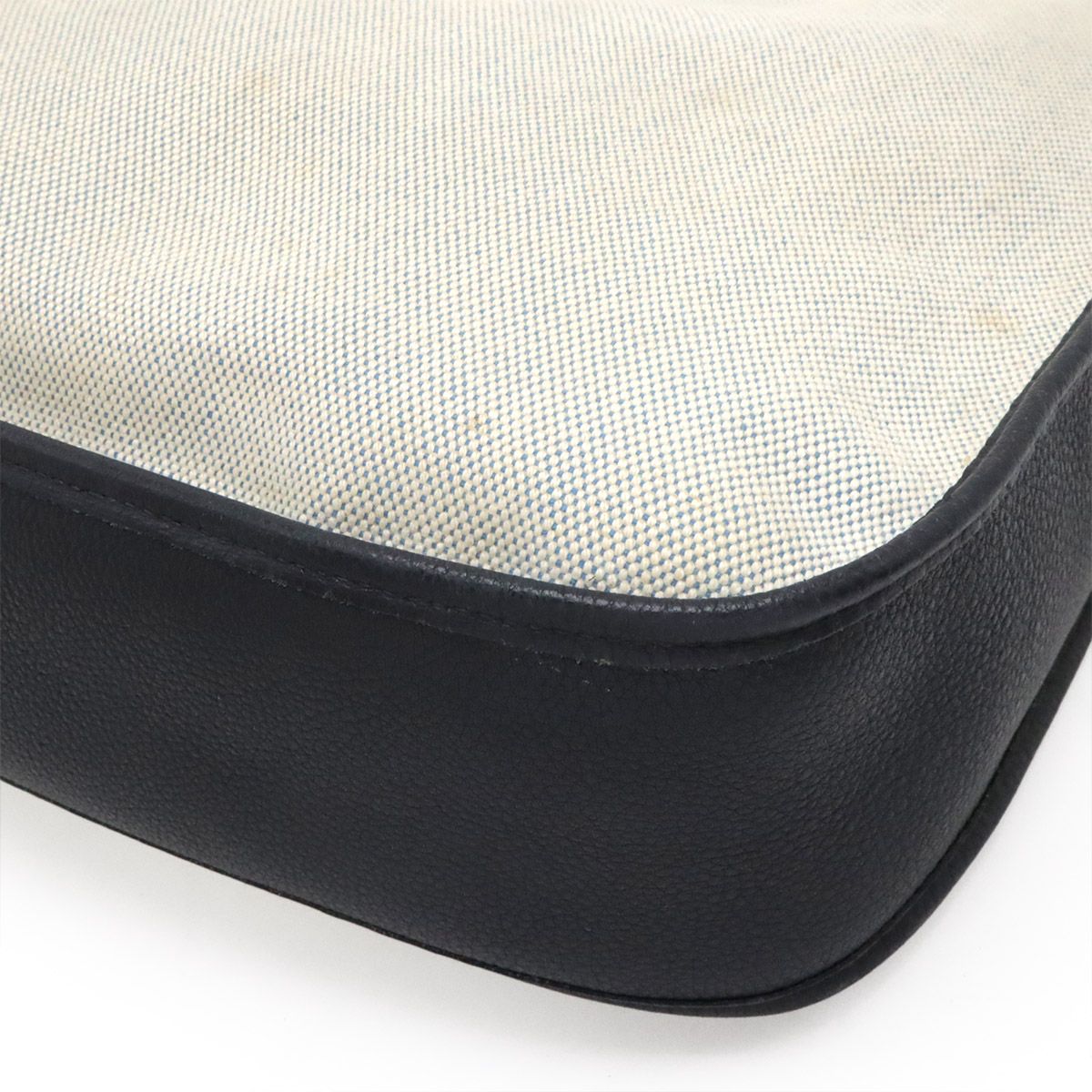 Hermes Evelyne PM Canvas Leather Shoulder Bag