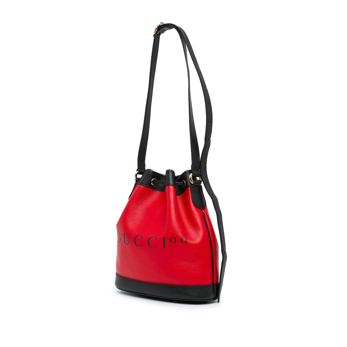 Gucci 100th Anniversary Leather Uniform Bucket Bag
