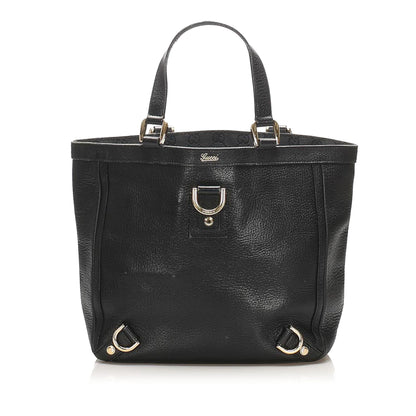 Gucci Abbey-D Ring Leather Handbag (SHG-22400)