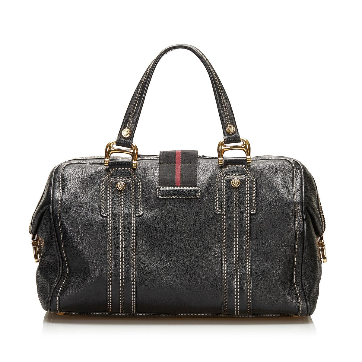 Gucci Aviatrix Leather Boston Bag (SHG-35967)