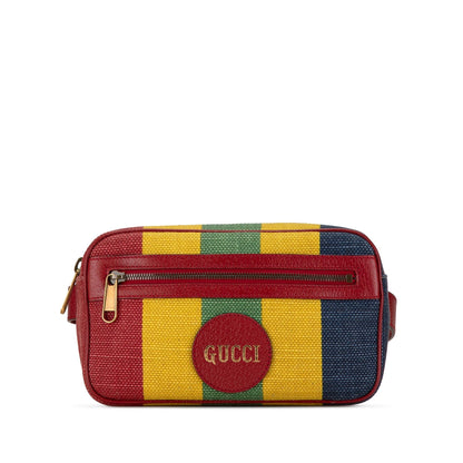 Gucci Baiadera Canvas Stripe Belt Bag