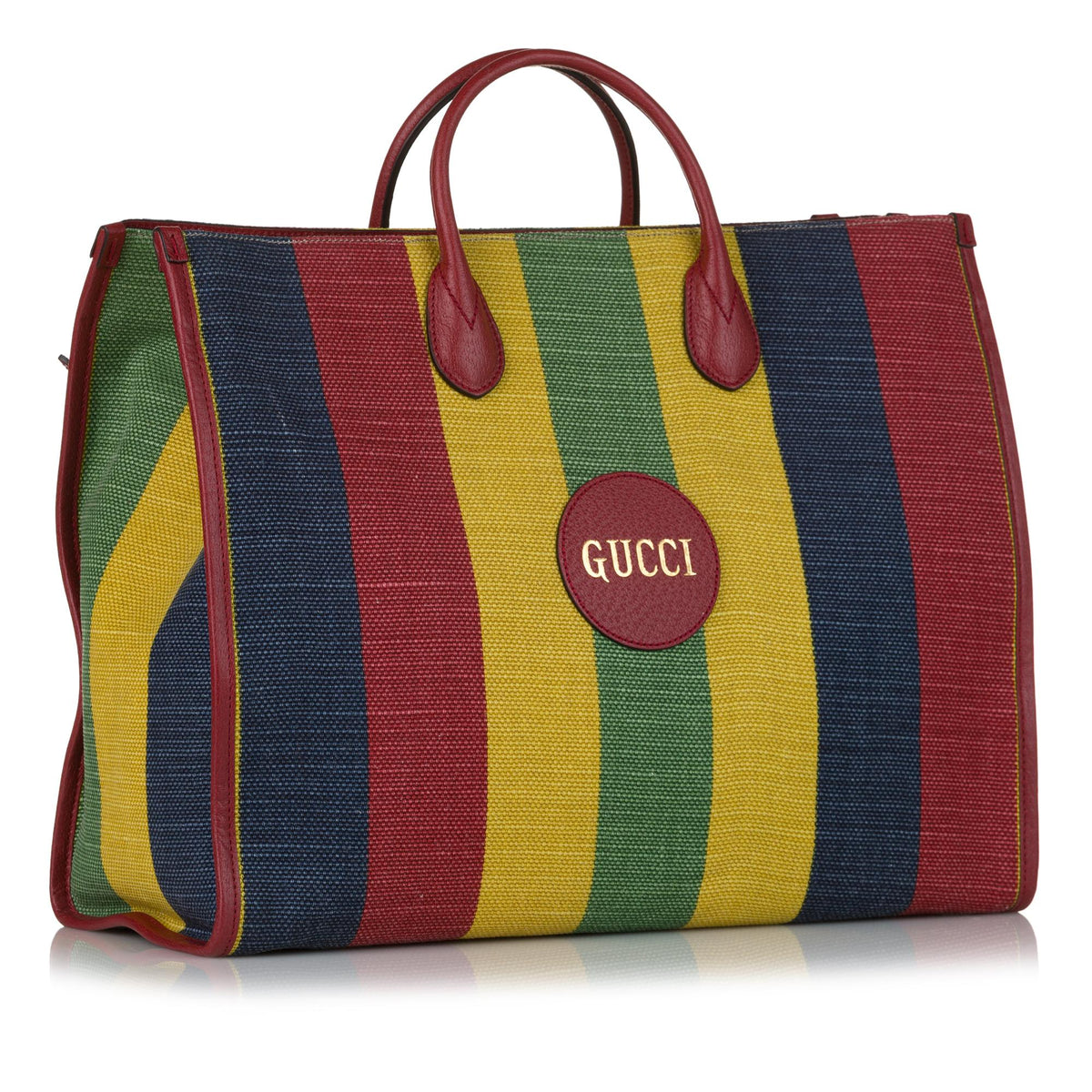 Gucci Baiadera Stripe Canvas Satchel (SHG-ddvpMT)