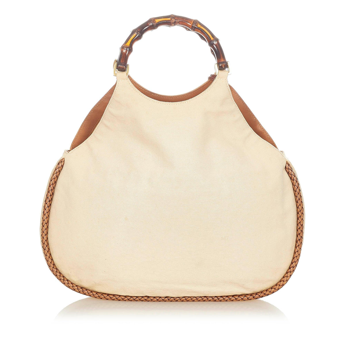 Gucci Bamboo Canvas Handbag (SHG-20998)