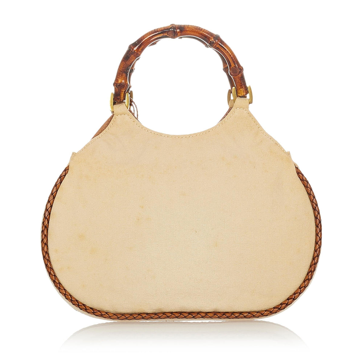 Gucci Bamboo Canvas Handbag (SHG-25145)