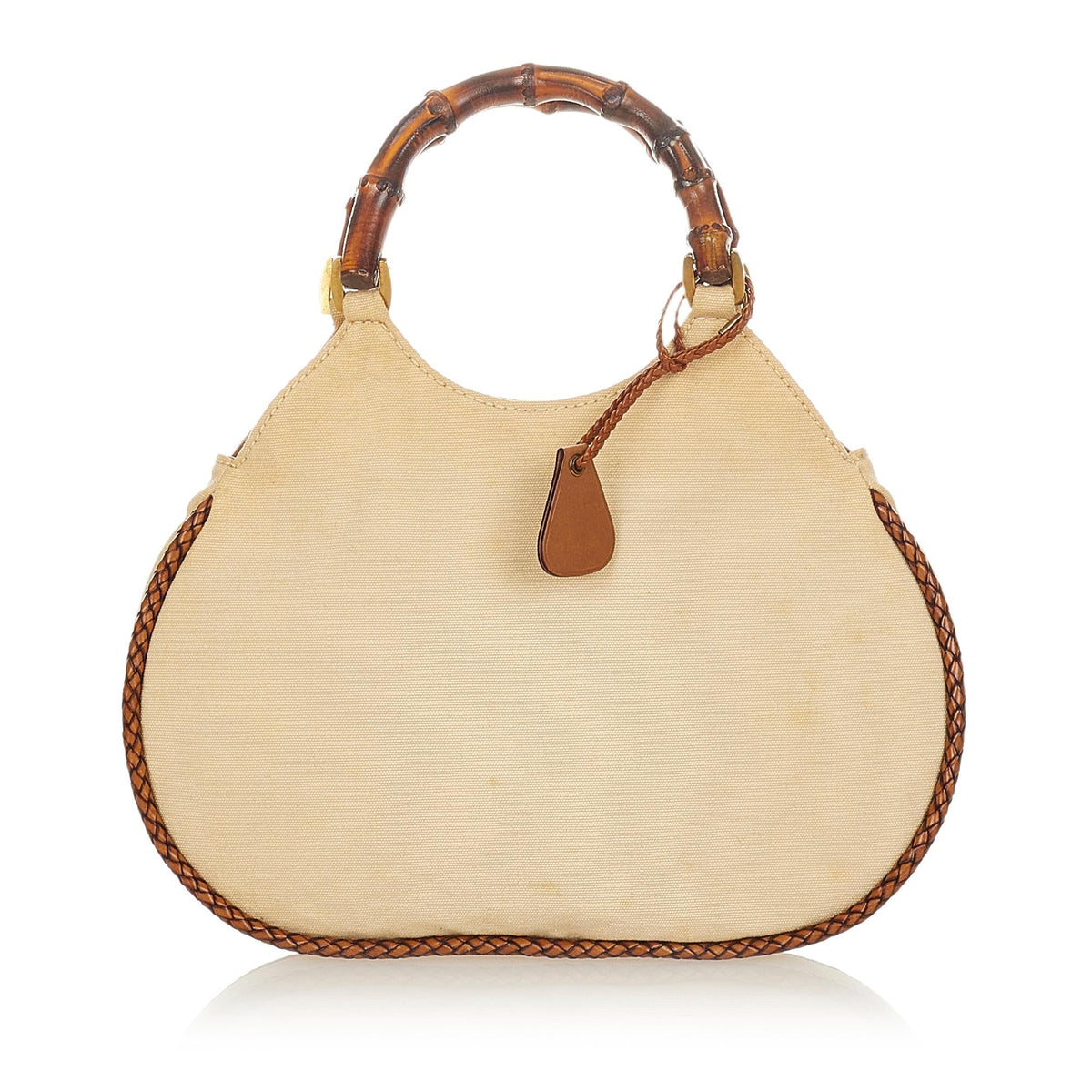 Gucci Bamboo Canvas Handbag (SHG-25145)