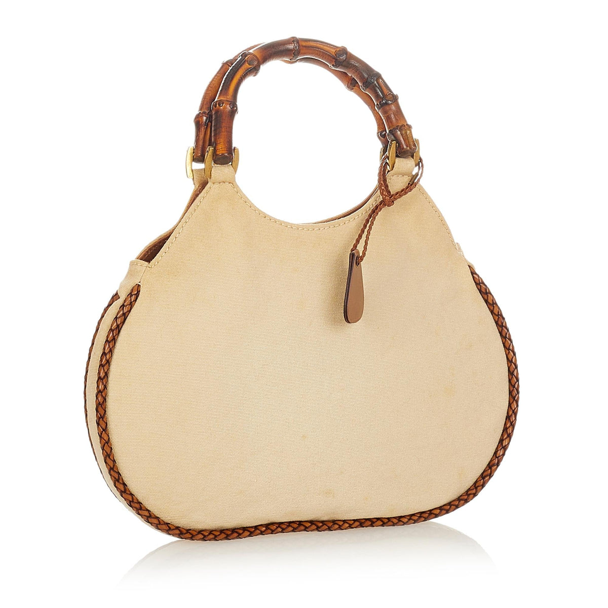 Gucci Bamboo Canvas Handbag (SHG-25145)