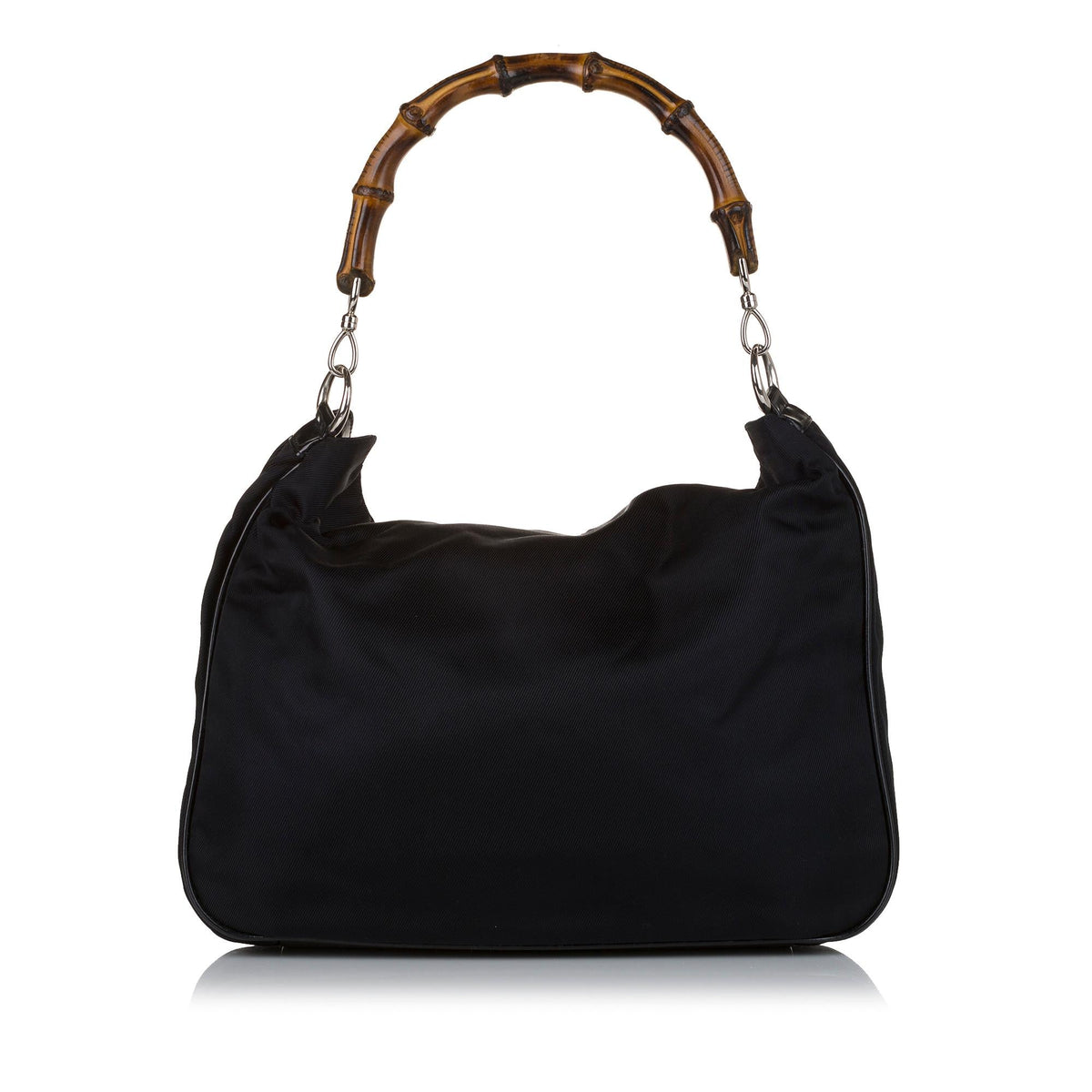 Gucci Bamboo Canvas Satchel (SHG-34897)