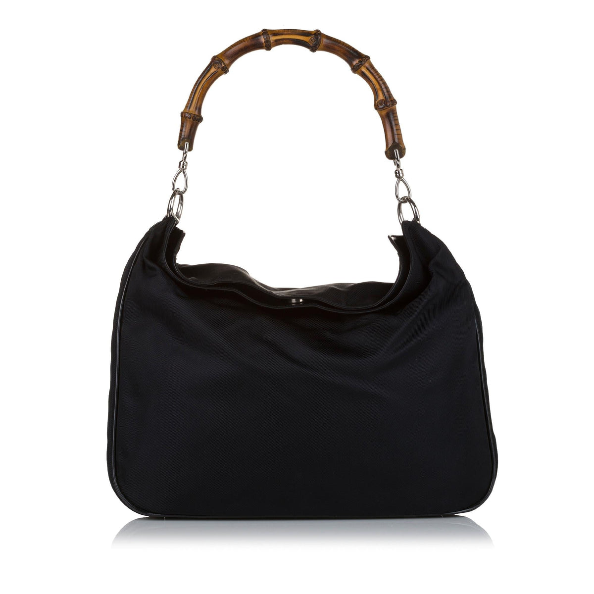 Gucci Bamboo Canvas Satchel (SHG-34897)