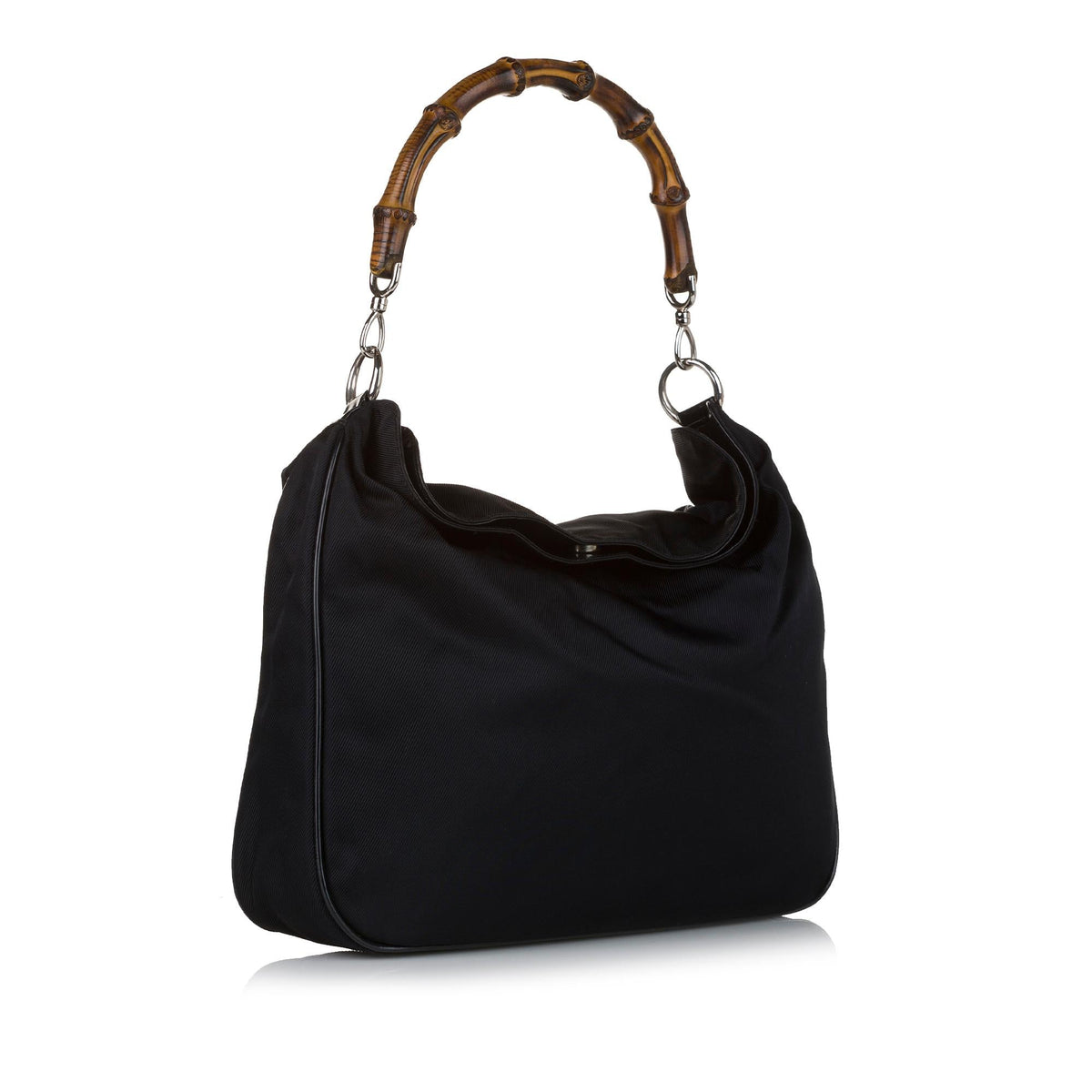 Gucci Bamboo Canvas Satchel (SHG-34897)