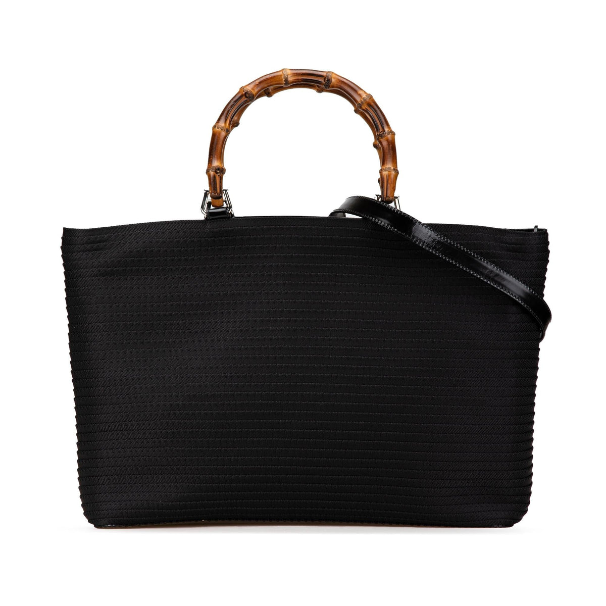 Gucci Bamboo Canvas Satchel