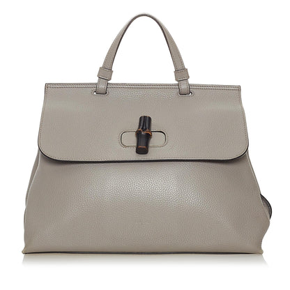 Gucci Bamboo Daily Leather Satchel (SHG-37212)