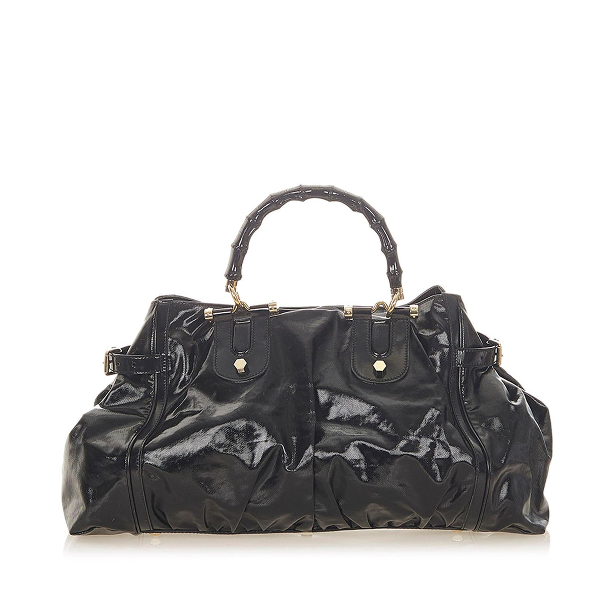 Gucci Bamboo Dialux Pop Handbag (SHG-7LYwON)