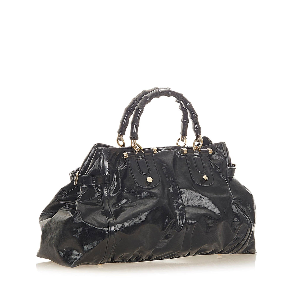 Gucci Bamboo Dialux Pop Handbag (SHG-7LYwON)