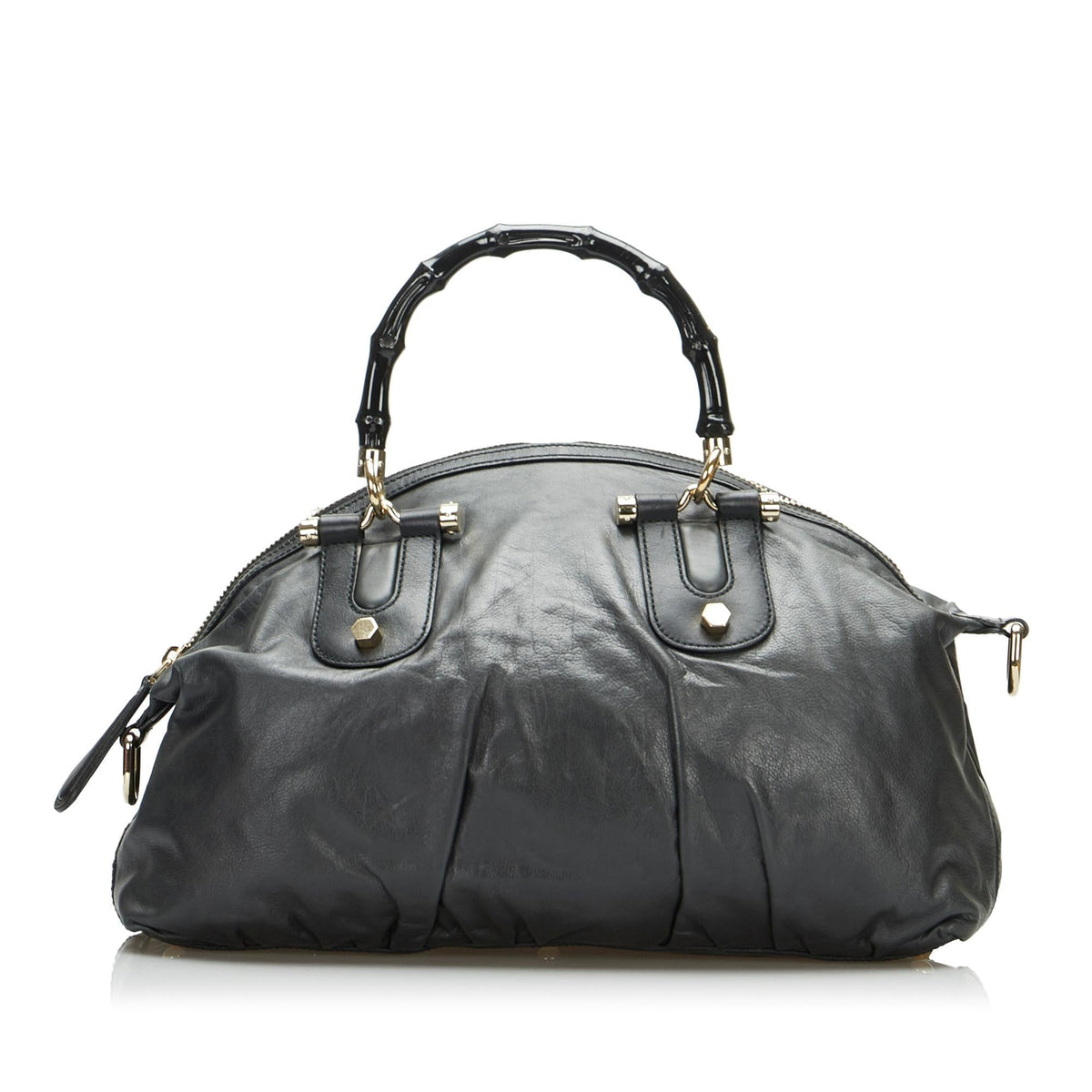 Gucci Bamboo Dialux Pop Satchel (SHG-PgirdF)