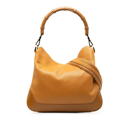 Gucci Bamboo Diana Leather Satchel (SHG-Gr6KBL)