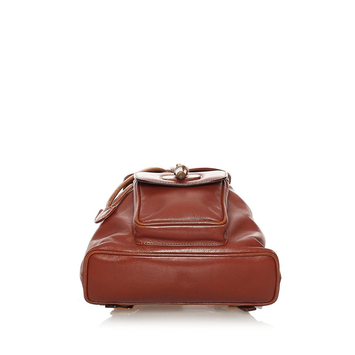 Gucci Bamboo Drawstring Leather Backpack (SHG-34099)