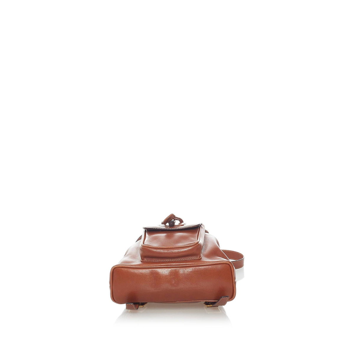 Gucci Bamboo Drawstring Leather Backpack (SHG-36155)