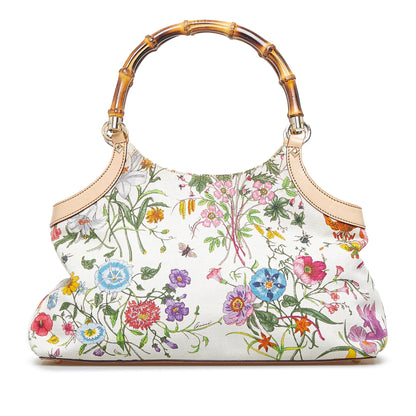 Gucci Bamboo Flora Handbag (SHG-cQcjVH)